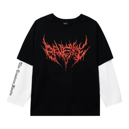 Revenge Metal Double Layer Long Sleeve T-Shirt