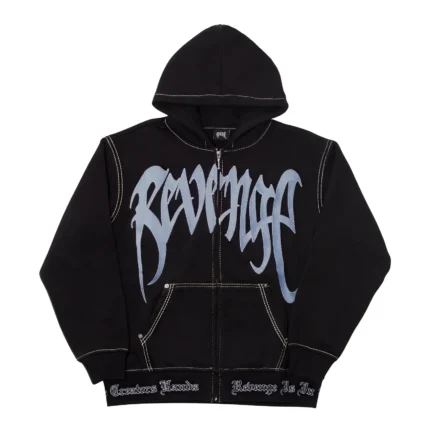 Revenge Contrast Embroidered Zip