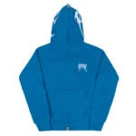 Revenge Cerulean Embroidered Logo Full Zip Hoodie